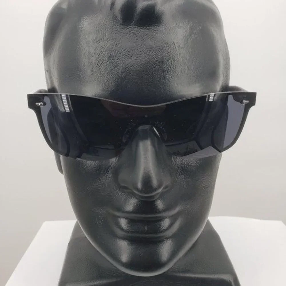 UVEX Sport Polarized Sunglasses Oversize 22 White Frame Smoke Lens NWT